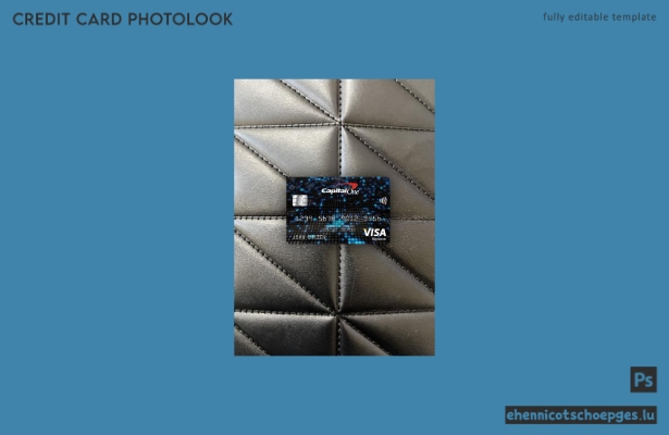 USA Capital One Bank Visa-Signaturkarte Fotoansicht Beispielvorschau